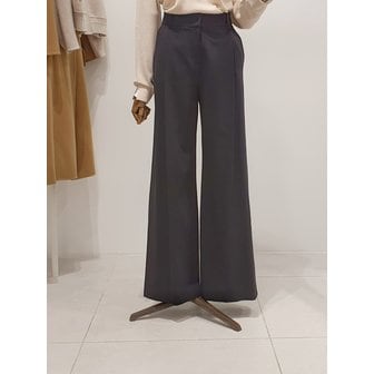 ZOOC [파주점] 쥬크 주크 뒷밴딩 원턱 세미와이드 팬츠​ V261MSA909