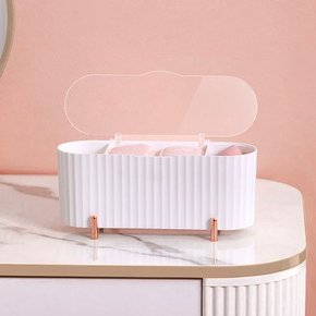 칸막이 화장솜 면봉 화장대 수납정리함