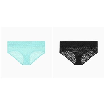 Calvin Klein Underwear 여성 로고 레이스 트림 힙스터 2종 택1 (QD5285-UB1/VOG)