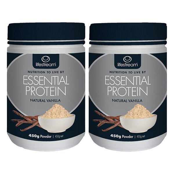 뉴질랜드 라이프스트림 에션셜 프로틴 내추럴 바닐라 450g PROTEIN VANILLA 2팩
