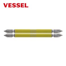 베셀 VESSEL GS141110 양두 고사이비트 십자 1x110mm(+) 2개입 양용 노란비트 양두 엑스하드강