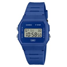 CASIO 카시오 F-91WB-2A1 F-91 시리즈 슬림 디지털시계 블루 (18655547)