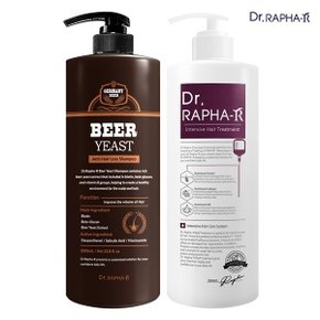독일산 맥주효모 탈모 샴푸 1L + 단백질 트리트먼트 1L 모발 볼륨 개선 손상모 개선