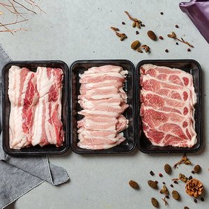 참다올 [서울분당퀵배송][참다올][숙성돈육]돼지고기3종 선물세트 1.2kg(삼겹살,목살,항정살,각400g)