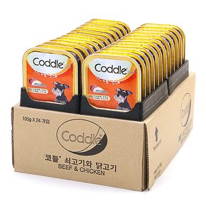 [무료배송]코들캔 쇠고기와닭고기(100g*24개)