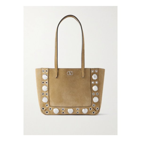 넬코트 미니 장식 스웨이드 토트 카멜 46376663162845166