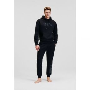 4724159 KARL LAGERFELD BOTTOM FLOCK LOGO - Tracksuit bottoms black 81246320