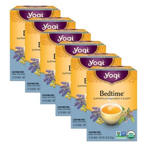 요기티 숙면에 좋은 베드타임 무카페인 티백 16개x6팩 총 96팩 YOGI TEA BEDTIME