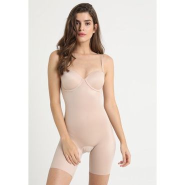 이스퀘어 3815936 Spanx SUIT YOUR FANCY STRAPLESS CUPPED MID-TIGH BODYSUIT - Body champagne beige