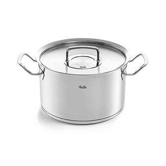  독일 휘슬러 곰솥 Fissler PureProfi 스테인리스 스틸 Pot Diameter 24 cm 6.3 L with Metal Lid