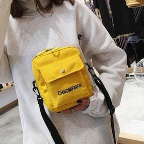 귀여운 여성 스타일 영문 포인트 캐주얼 캔버스 가방