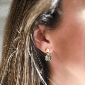 아우리 주얼리 이어링 E1314 Iseo Labradorite & Gold Vermeil Earrings