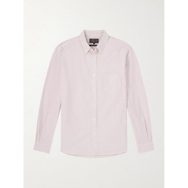 빔스 버튼다운 칼라 스트라이프 코튼 셔츠 46376663162982659