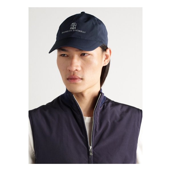 브루넬로쿠치넬리 로고 자수 코튼 트윌 베이스볼 캡 46376663162856577