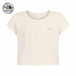 [노스페이스 키즈 공식] 걸즈 아이스맥스 반팔 티 NT7US31U_CRE