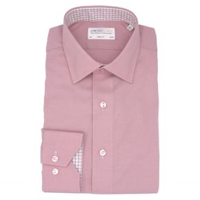 4757398 Lorenzo Uomo Trim Fit Solid Stretch Cotton Dress Shirt