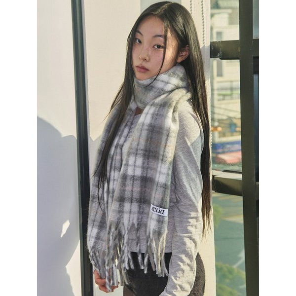 BIG CHECK MUFFLER [GREY]