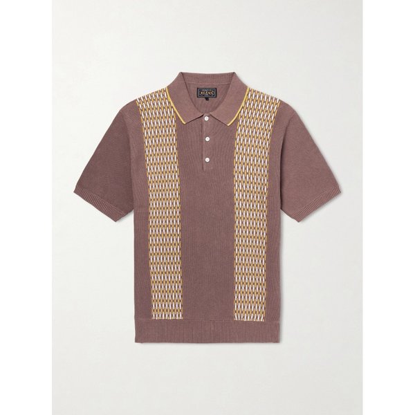 빔스 자카드 니트 라미 코튼 블렌드 폴로 셔츠 46376663162982548