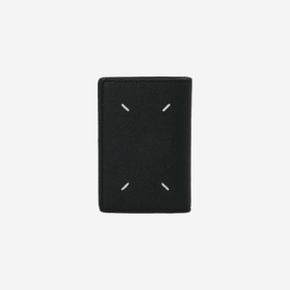 메종 마르지엘라 레더 바이폴드 카드 홀더 블랙 Maison Margiela Leather Bi-Fold Card Holder B