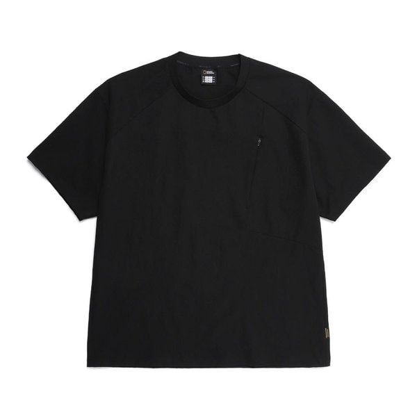 [여주점] N252MTS350 마이크로 에어닷 세미오버핏 반팔 티셔츠 CARBON BLACK