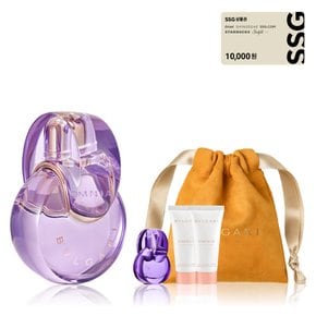 [단독/상품권]옴니아 아메시스트 오 드 뚜왈렛 100ML(5ML 향수+7ML로션 2종+파우치)
