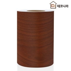 EWB-04 레드브라운 무늬목 몰딩시트지 고정폭25cm / 가구리폼시트지 원목시탁리폼 문틀 띠몰딩