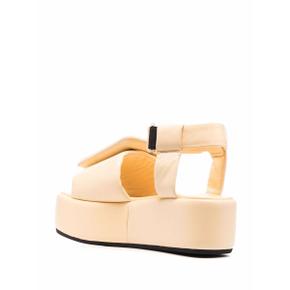 SS22 보위 Flat Sandals Boyy Sandals Beige Beige PUFFYPLATFORM