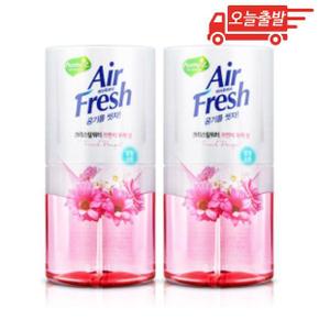 오늘출발 애경 에어후레쉬 크리스탈워터 프렌치부케 방향제 400ml 2개