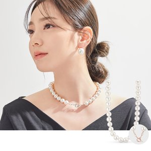 도로시 14k 센서빌D 스와진주 비드 목걸이(12mm)