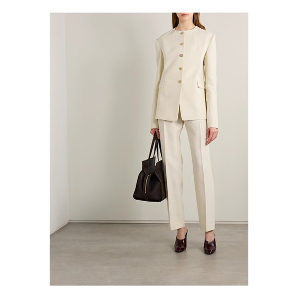 케이트 콜른 울 실크 혼방 크레이프 스트레이트 팬츠 크림 46376663162859306