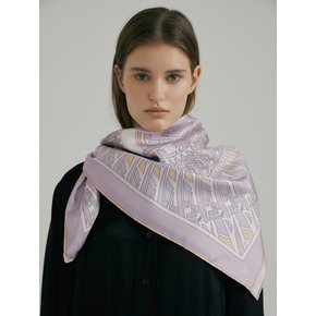 Montre Square Silk Scarf 90 - Violet