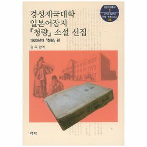 경성제국대학 일본어잡지 청량 소설 선집 1920년대 청량 편