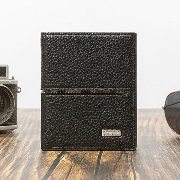 남자 중지갑 직장인 지갑 카드 현금 반지갑 선물용 (WFJJHG9)