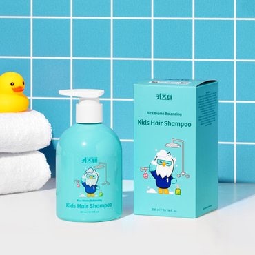 키즈텐 어린이 약산성 라이스 바이옴 저자극 밸런싱 키즈 샴푸 300ml, 1박스