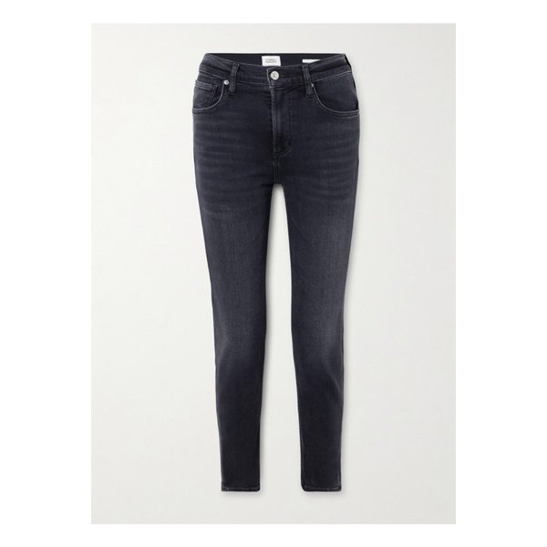 이솔라 미드라이즈 슬림 진 블랙 1647597346690028