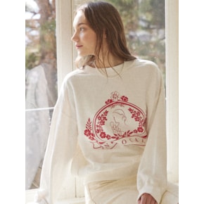 Silhouette Wreath Sweatshirt - Off White