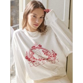 Silhouette Wreath Sweatshirt - Off White