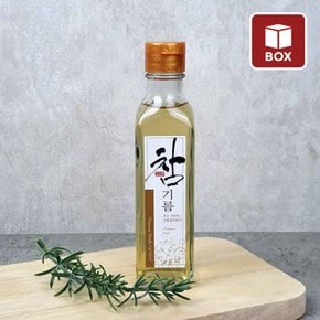 (1BOX) 유리병 투명 사각 참기름병 180ml FN180S (54개)