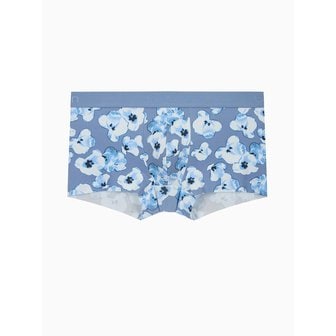 Calvin Klein Underwear 남성 CK 블랙 프린트 로우 라이즈 트렁크_NB44222K4