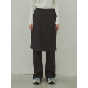 Skirt Layered Trousers_CTB506(Black)