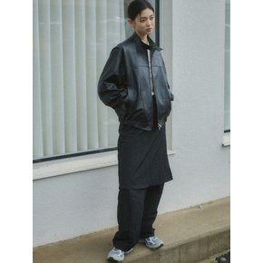 Skirt Layered Trousers_CTB506(Black)