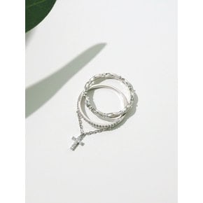 With cross ring set ring