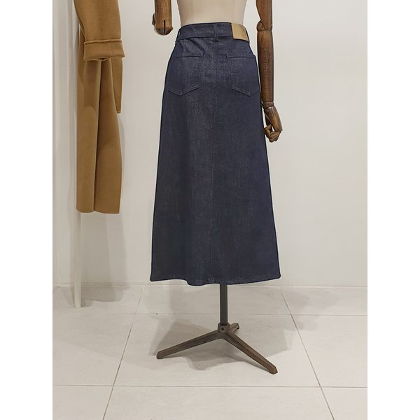 [파주점] 쥬크 주크 진청 밑단슬릿 데님 스커트 V261PSD911