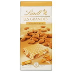 Lindt 린트 레 그랑드 화이트 카라멜 아몬드 초콜릿 바 150g