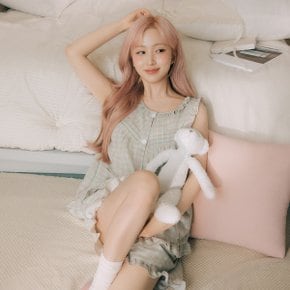 [해원 PICK] 코튼라이크 푸키 민소매 잠옷 세트