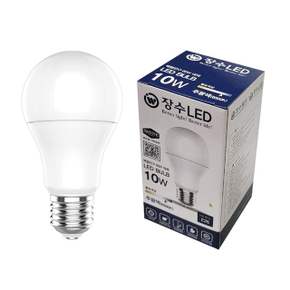 장수램프 LED 벌브 전구 주광색 다마 A19 10W E26 X ( 1매입 )