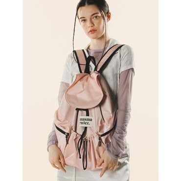 마스마룰즈 String flap backpack _ Glittery pink