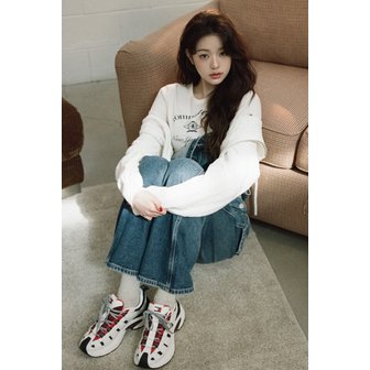 타미진스 [장원영PICK] 여성 데이지 덩가리 데님 팬츠 T32F0NED39TWT1 TOMMY JEANS