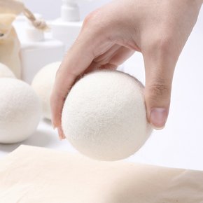 건조기 양모볼 6P 세탁 먼지제거 드라이볼 정전기 방지 건조기볼