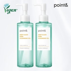 [포인트앤] point& 딥클린 포어 클렌징 오일200ml X 2개
